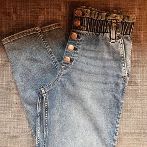 Abercrombie kids mini mom high rise jean